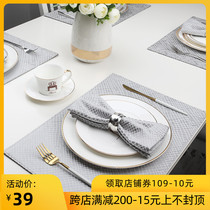 Chinese placemats modern simple household steak mat insulation bowl mat fabric ns wind Nordic creative American table mat