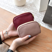 Where element 2021 new leather coin wallet three zipper coin bag multifunctional key case short cowhide wallet