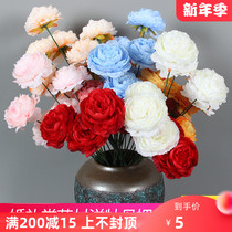 Simulation of the Spring Peony Flower wedding Brazil Rose Wedding Hall flower row lead flower arrangement peony flower Flower core peony Peony