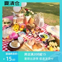 Picnic mat Picnic cloth tide pad Beach mat Ultra-lightweight portable spring and autumn outing picnic waterproof thickened lawn mat