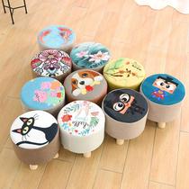 Shoe stool door small bench ins net black tea A few side stools Small stool 10 cm ultra-low shoe change low stool