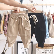 Baby pants casual pants 2022 new radish pants spring and autumn boys and girls leisure beam pants tidal pants