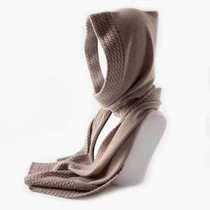 Mongolia imports 100% cashmere fashion multi-purpose hooded scarf