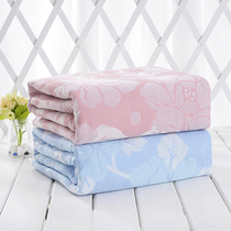  Summer cotton three-layer gauze towel blanket Air conditioning blanket can be laid and covered soft and sweat-absorbing
