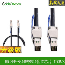 External Mini sas High Density SFF-8644 to 8644 server transmission line upgrade