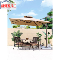Outdoor beach umbrella open-air Café Large sun umbrella outdoor garden Courtyard Courtyard Umbrella Stall of the Roman umbrella Quartet