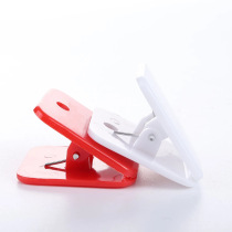 New plastic small clip office stationery long tail clip storage sealing clip square Bill small clip