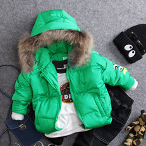 Winter new children Korean cotton-padded clothes boys hooded padded clothes small children warm cotton padded jacket tide