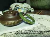 Fat Brother Xiu Jade Natural Liaoning Analysis Wood Green River Grinding Jade Round Bar Bracelet Old Jade Jade Bracelet Jade Bracelet Subhand Accessories