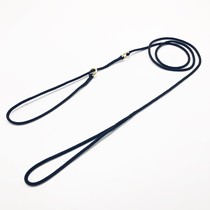  Imported new black 4mm round nylon P chain dog belt one-piece chain Professional competition traction rope training rope rope