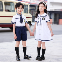 Kindergarten garden clothes summer summer primary school childrens school uniforms short sleeves thin graduation photos clothing Childrens Day
