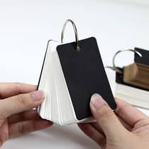 Loose-leaf ring buckle English memory word book Pocket portable notes Students can tear the note book Small book