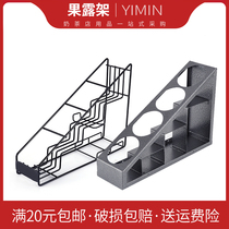 Syrup Rack Fruit Dew Rack Sugar Pressure Bottle Rack Stainless Steel Commercial Milk Tea Shop Coffee Shop Placement Rack Containing Shelf