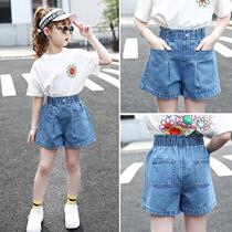 12 Summer clothing 10 year old girl junior high school student 14 adolescent girl 13 large child elementary school student 11 slim fit jeans shorts 1