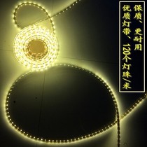 LED light strip light strip 3014 type wedding special props lighting Wedding ceiling background catwalk KT board decoration 220V