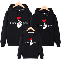 Net red parent-child Clothing Spring and Autumn models 2021 New Tide spring clothing a family of three mother women foreign style than heart long sleeve sweater