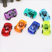 Creative Children Small Toys Transparent Mini Back Force Car Plastic Elementary School Toy Giveaway Small Gift