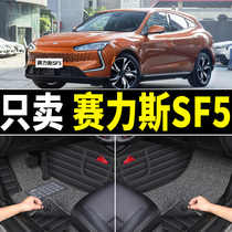 Selis SF5 special car foot pads fully surrounded by carpet-type silk circles in the car modified car mat pedals