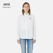 Ami Paris Womens New Early Spring Ami de Coeur Red Heart Shirt