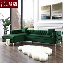 Nordic light lavish Mother green velvet fabric Sofa Combinations American Villa Living Room Your Courtesas corner Inwind sofas
