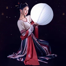 New Years Day paper red costume lantern props handmade small ancient wind chandelier cover portable hanging decoration paper lampshade