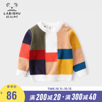 Boys sweater pullover 2021 spring and autumn Rabbi tree childrens clothing New Baby Baby foreign style coat childrens sweater