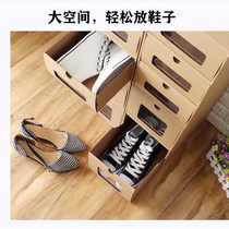  Shoe box storage box Dormitory thickened drawer shoe cabinet storage carton artifact Shoe storage box Transparent