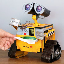 Robot Valli Cardboard Boxes Retro Iron Art Paper Towel Containing Deposit Money Pot Shop Window Props Coffee Shop Hem