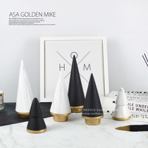 Modern simple marble Christmas tree ceramic Nordic home furnishings creative living room study ins decoration