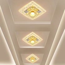 Crystal led spotlight Square ceiling embedded downlight Porch light Balcony light Creative aisle light Corridor light