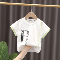 Korean boys short-sleeved T-shirt summer clothes Summer children baby children Foreign style tide Girls half sleeve loose thin top