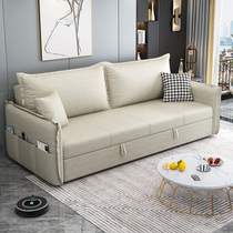 2021 new sofa bed multifunction dual-use small family type of storage technology cloth net red Apartment Sofa 1 5m