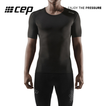 CEP fitness suit male professional wing short-sleeved quick-drying training suit yoga running top tights