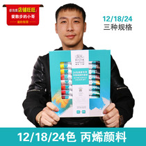 Windsor-Newton propylene pigment 12 color 18 color 24 color hand-painted color Meng Teacher recommend Cai Haichen sketch