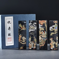 Huimo Old Hukai Wenmo factory makes pine smoke ink birthday picture ink bar ink ingot ink block Ancient method One or two four treasures of Wenfang