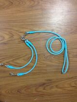  Japan LKIP two dogs special double-headed traction rope multi-color non-winding puppy dog rope dog chain set