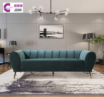 JSM Nordic light luxury velvet fabric sofa High-end villa apartment Hotel restaurant club single and double three-person sofa