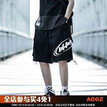 Xiaobin Guochao 2021 summer new tooling shorts mens trendy brand hip hop loose straight pants sports five-point pants