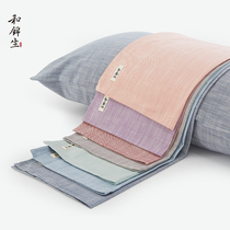 And Jinsheng peace of mind pillow towel cotton cotton cotton old coarse cloth pillow headscarf single