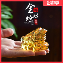 Special small crystal gold Chan fortune ornaments Wangcai transfer Zhaocai Jinbao home decoration opening gifts