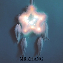 MR ZHANG original dream catcher lamp birthday girl indian feather pendant literary gift retro ins style