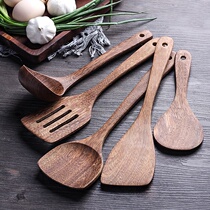 Chicken winged Wood spatula cooking shovel household wood shovel non-stick pot special wood high temperature resistant small production soup spoon kitchenware