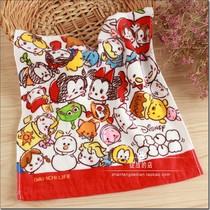 New Recommended Foreign Trade Original Mondi Sney Pure Cotton Cut Q version Mickey Flower Chestnut Mouse Children Cartoon towel bath towels