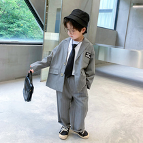 Boys' Spring Western Style Suit Set 2022 New Spring Kids Handsome Spring Autumn Trendy Clothes