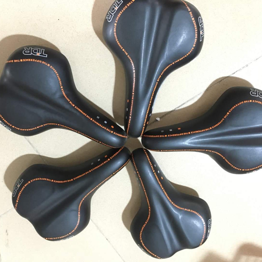 Big Butt Full Silicone Cushion TDR Cushion Black Silicone Cushion Leniency Seat Cushion Front Saddle Width 19MM