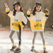 British next sara girl set 2021 new childrens sports foreign-style childrens Korean version of childrens clothes Spring