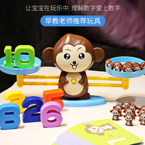 Puppies Digital Balance Toys Childrens Educational Multifunctional Little Monkey Balance Scale Enlightenment Mathematics Parent-child Interactive Early Education