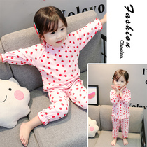 Girls Pajamas Princess Set 1 Cotton 2 Long Sleeve 3 Years Old 4 Children Home Clothes Autumn Winter Baby Girl Spring and Autumn