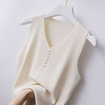 Black size inner wear bottom sleeveless top white fashion suspender small vest female inner short summer wear tide