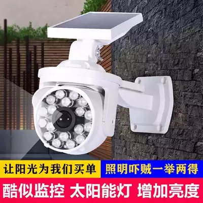Solar light solar simulation camera monitor fake camera scare thief outdoor waterproof induction Villa light